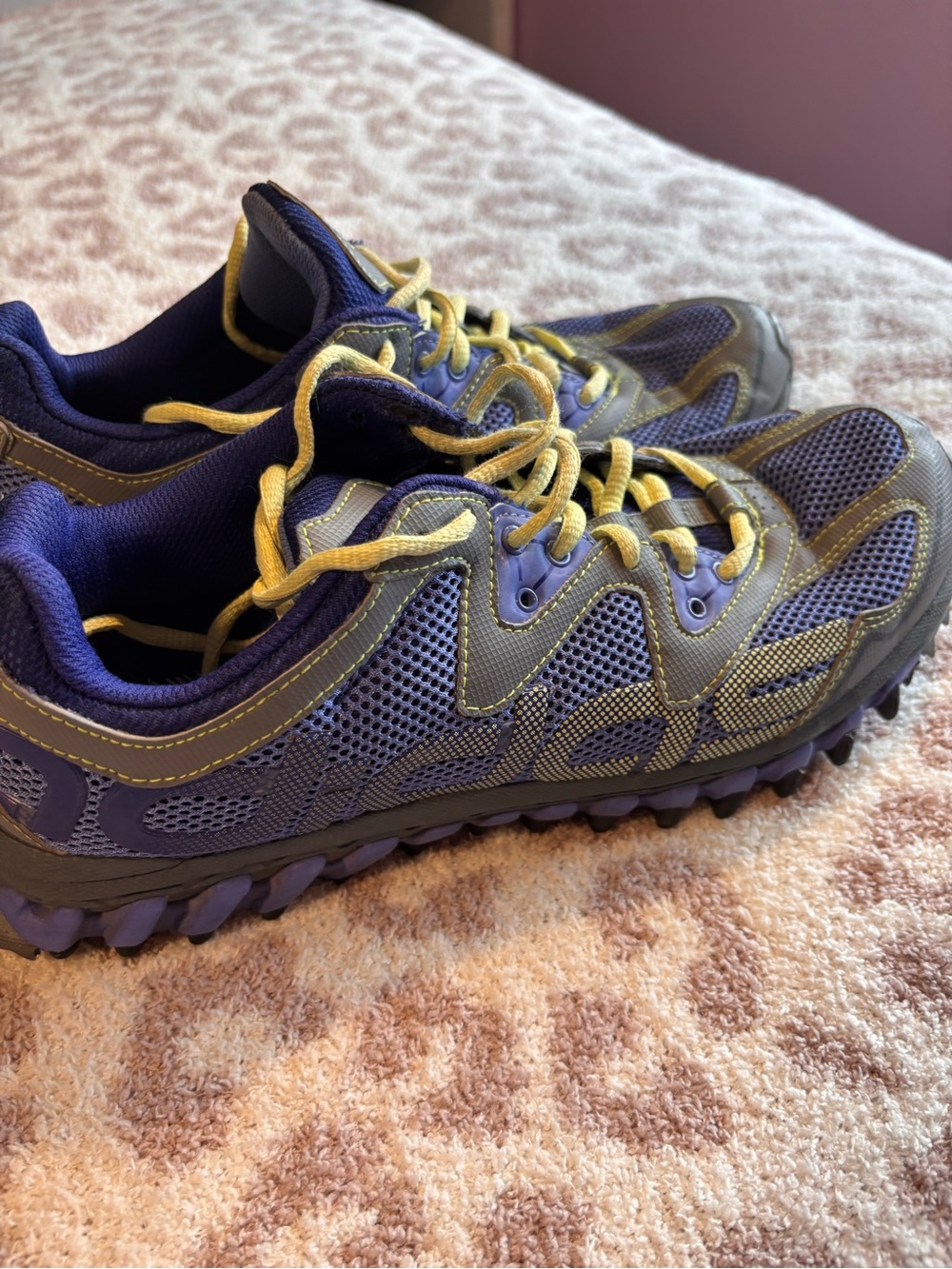 Vintage adidas women Purple/ blue and Yellow Trail Sneakers.